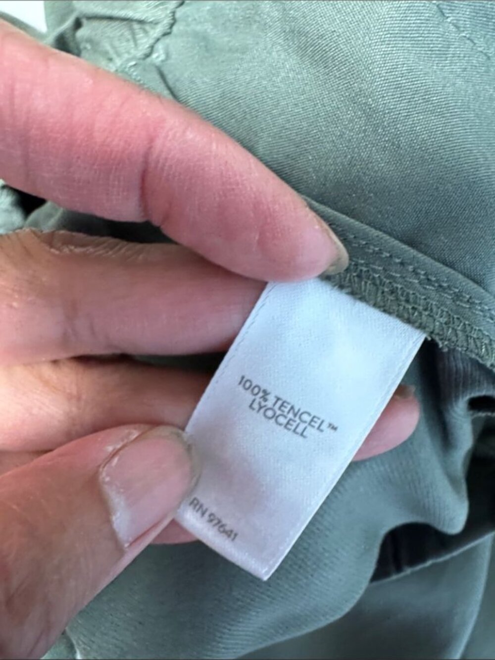 J.Jill Tencel Wide Leg Pants Sage Green M Petite Boho Casual Summer Resortwear - Picture 14 of 15